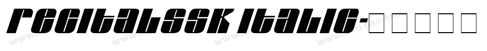 RecitalSSK Italic字体转换